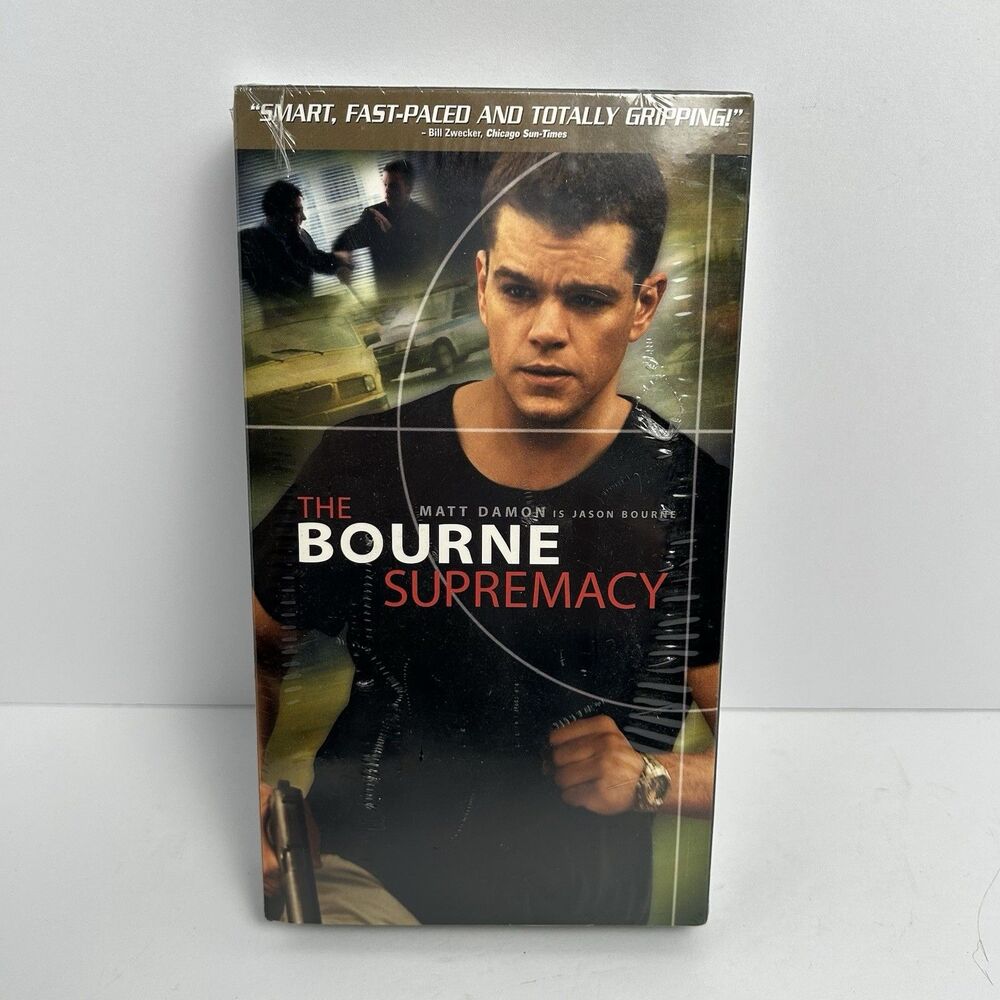 VINTAGE The Bourne Supremacy (VHS, 2004) Universal Matt Damon New READ